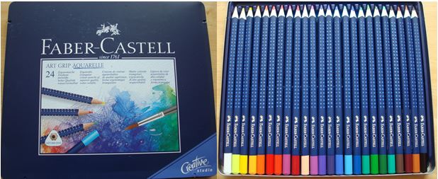 Faber-Castell 24 Art Grip Aquarelle Pencils: A Review | Colouring In The Midst Of Madness