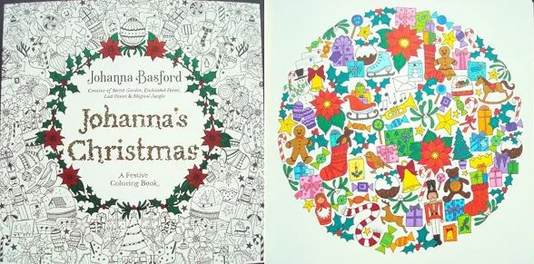 Download Johanna S Christmas A Festive Coloring Book Us Edition A Review Colouring In The Midst Of Madness