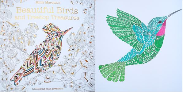 Millie Marotta's Beautiful Birds and Treetop Treasures, click through to see more images, read my review and see a video flick-through of the book.