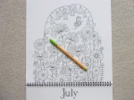 Ivy and the Inky Butterfly Coloring Wall Calendar 2019 Review, Photos and Video Flip Through